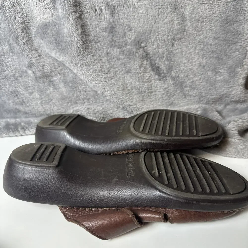 Easy Spirit Women’s Mule Sandal Shoes Comfort Slide Medium Brown Leather Sz 7.5‎